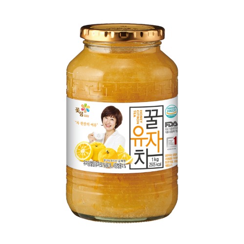 [카페마트] 꽃샘 꿀 유자차 1kg